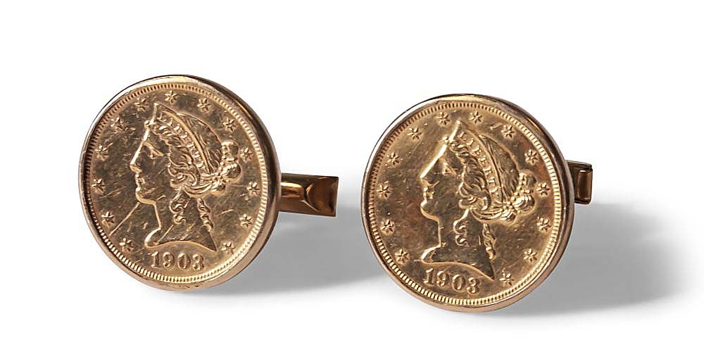 230 Pr 1903 14K gold cufflinks