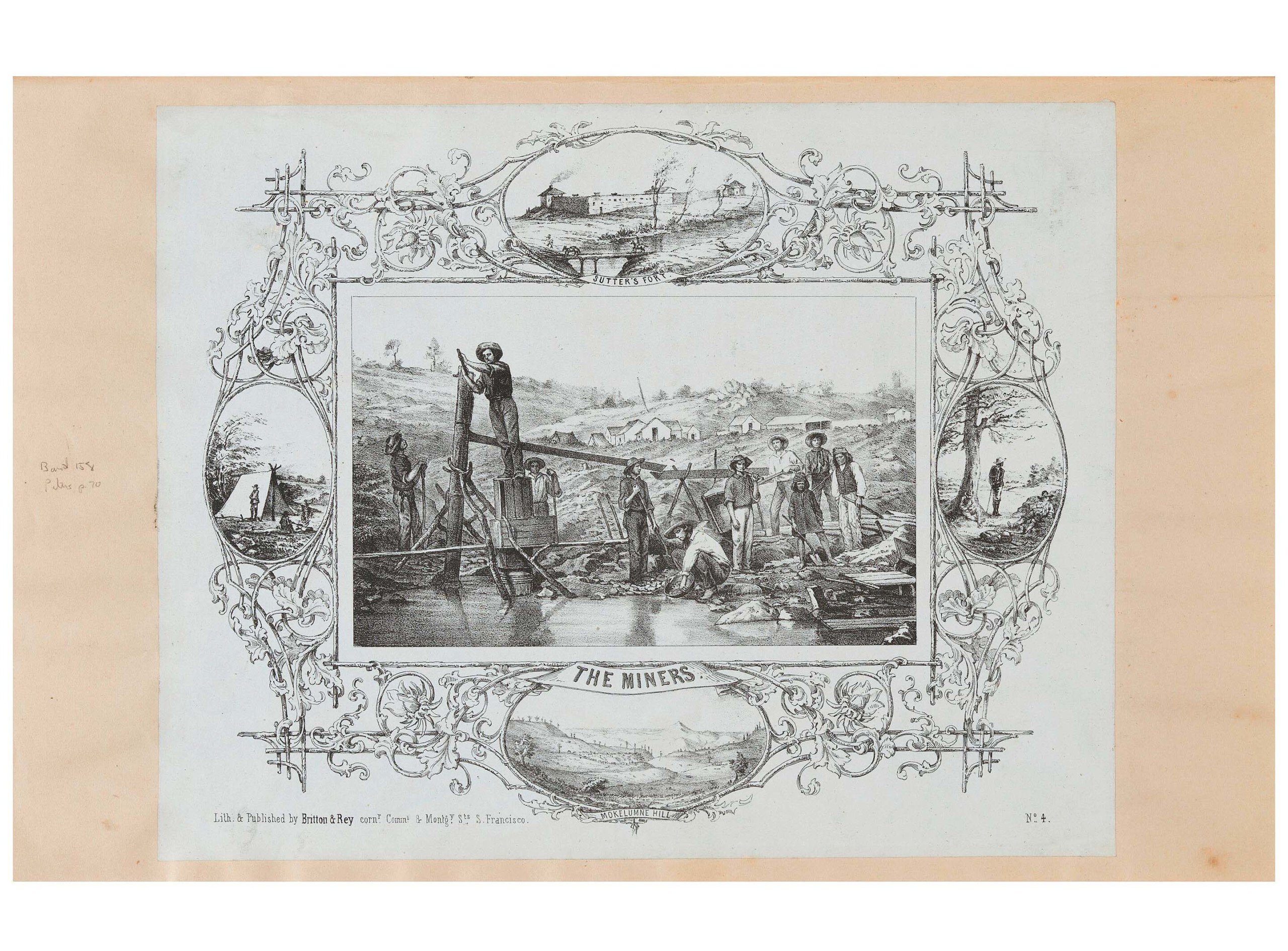 Comprising 18 pictorial letter sheets, a small folio California